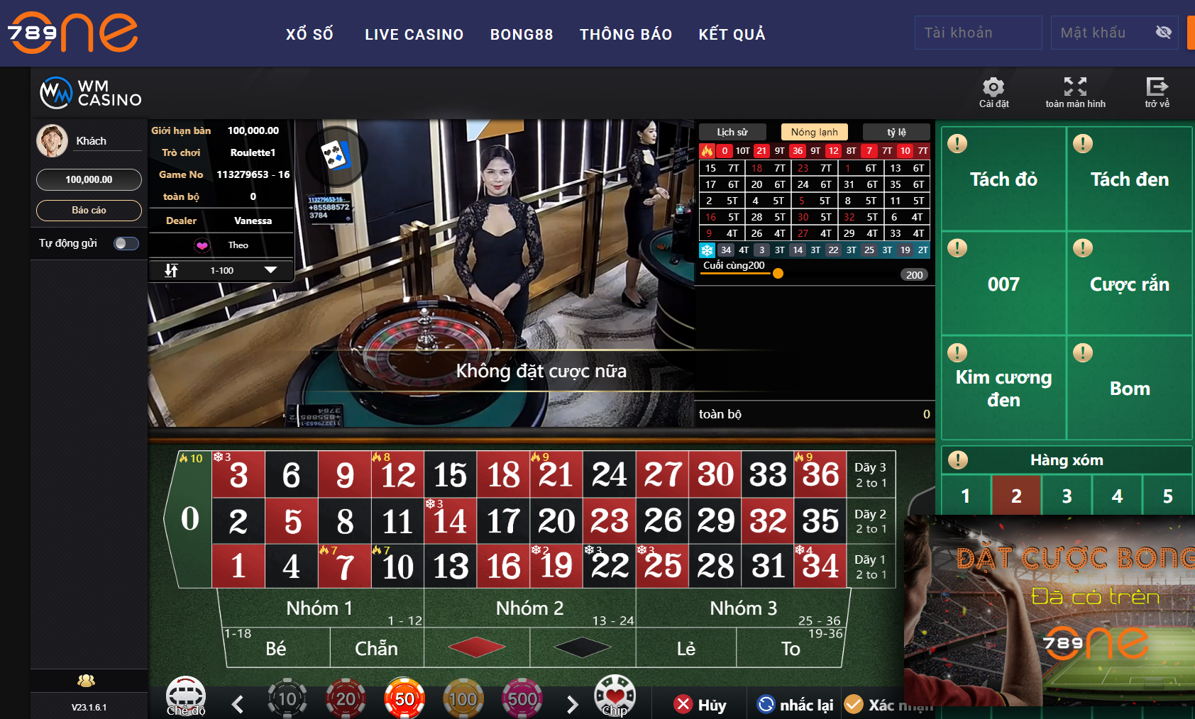 Hướng dẫn chơi Roulette online tại Vn789